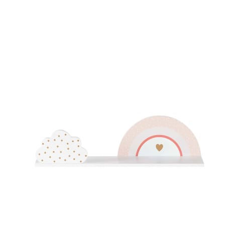 Regal Wolke und Regenbogen, rosa, goldfarben und weiß Lou Regal Wolke und Regenbogen, rosa, goldfarben und weiß Lou
