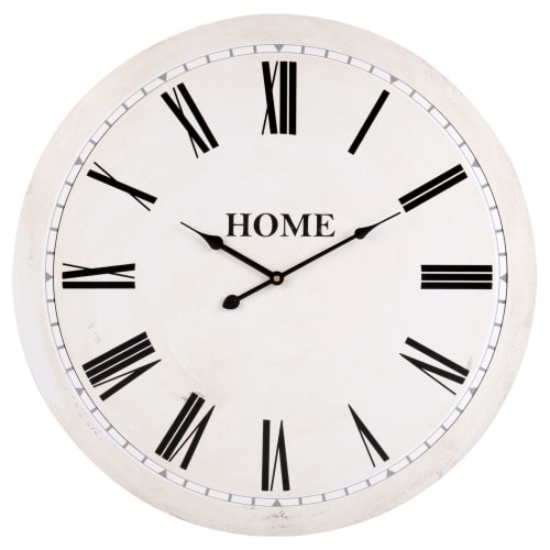 Horloge En Metal Creme Effet Vieilli D 99 Cm Romantica Maisons Du Monde Metal Antiguo Reloj Reloj Cucu