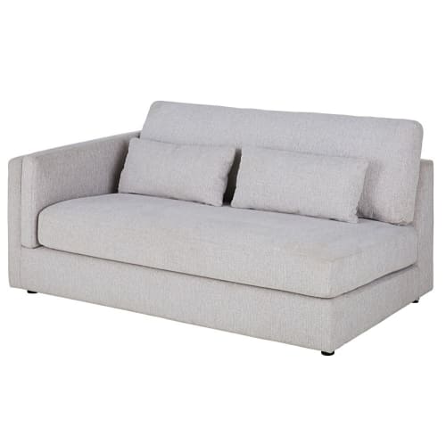 Reposabrazos izquierdo para sofá modular de 2 plazas beige Hazel | Maisons  du Monde