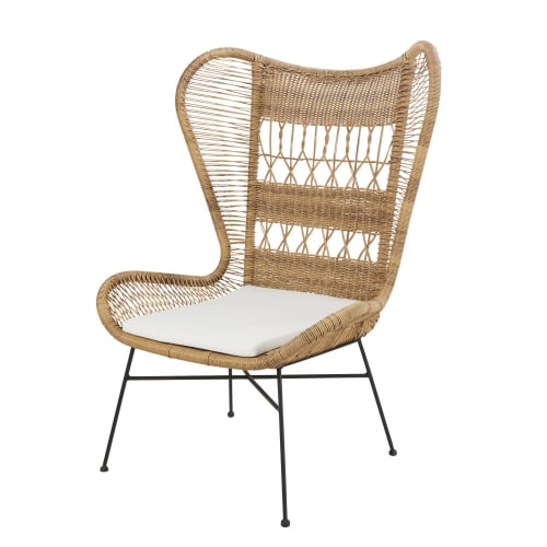 wicker fauteuil