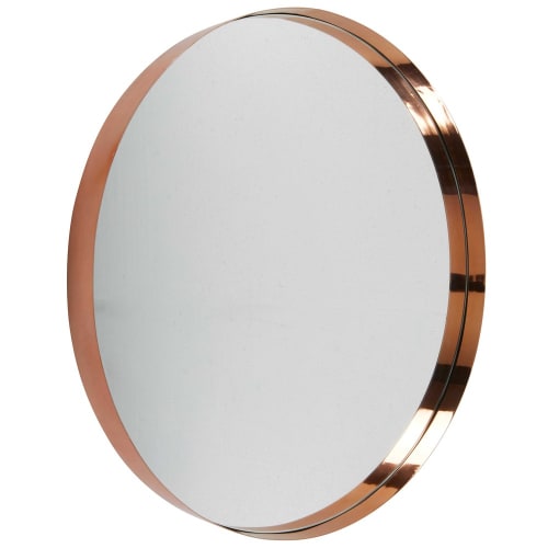 Ongekend Ronde spiegel van koperkleurig metaal D90 Emmy | Maisons du Monde QL-92