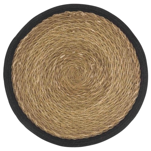 Soft furnishings and rugs Placemats | Round Black Jute Place Mat - AS90748