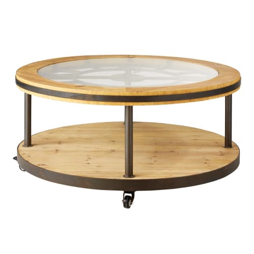 Round Clock Coffee Table Burton Maisons du Monde