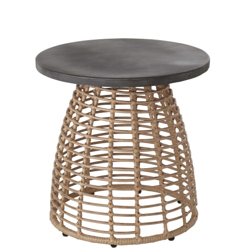 rattan coffee table garden