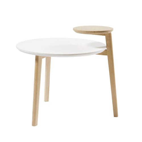 Round Side Table With 2 Surfaces