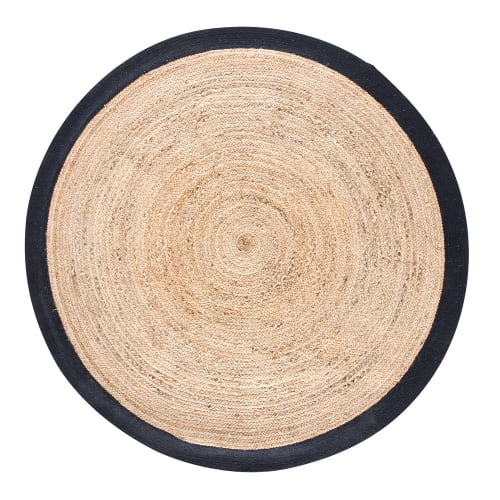Business beds and bed linen | Round Woven Jute Mat with Black Border D180 - EZ66638