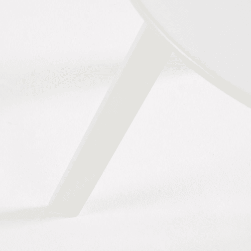 Runder Gartencouchtisch aus Metall in Weiß Monopoli | Maisons du Monde