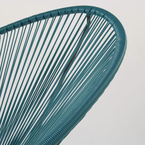 Runder Gartensessel aus Harz, türkisblau Copacabana | Maisons du Monde