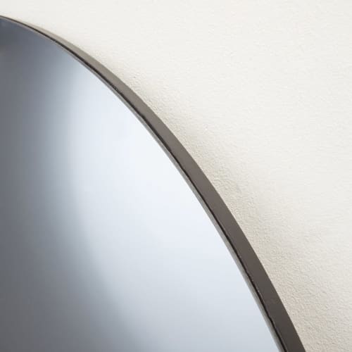 Dekoration Wandspiegel und Barock Spiegel | Runder Spiegel aus Rauchglas D.120 - HA56622