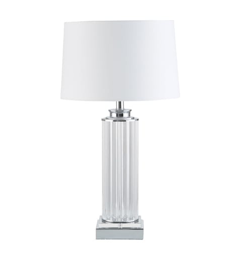 Business Lampen und dekorationsgegenstände | Säulenlampe mit weißem Lampenschirm - OS39226