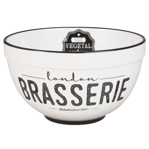 Saladier en porcelaine blanche Parker