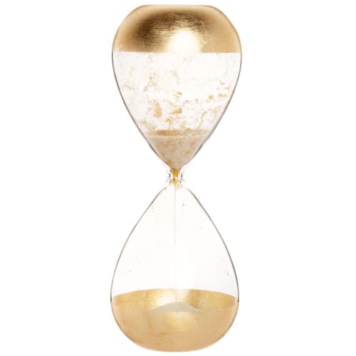 Dekoration Sanduhren | Sanduhr aus golden getöntem Glas - CV31545