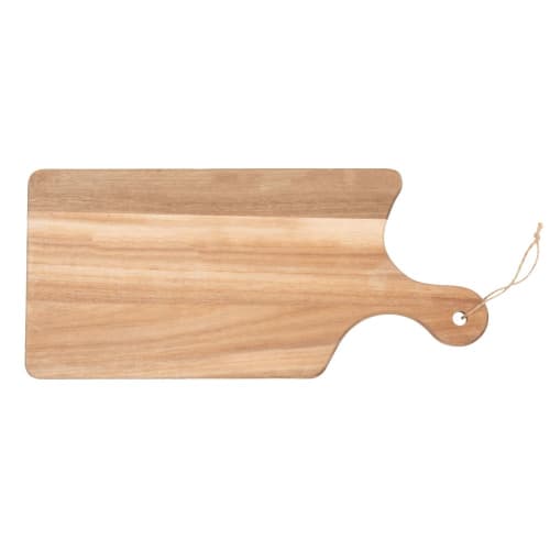 Tischkultur Holztablett und Serviertablett | Schneidebrett aus braunem Akazienholz - UV84514