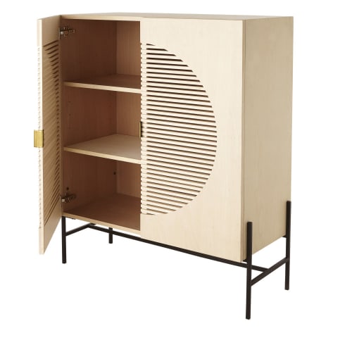 Schränkchen mit 2 Türen in Lattenoptik Sendai | Maisons du Monde