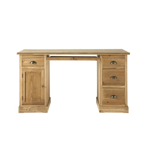 Möbel Schreibtische | Schreibtisch aus Tannenholz - KT98155