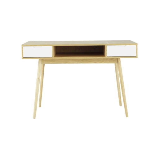 Schreibtisch Im Vintage Stil Mit 2 Schubladen