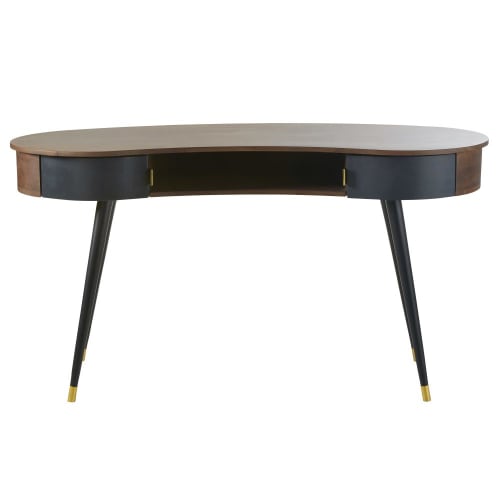 Schreibtisch Im Vintage Stil Mit 2 Schubladen Aus Akazienholz