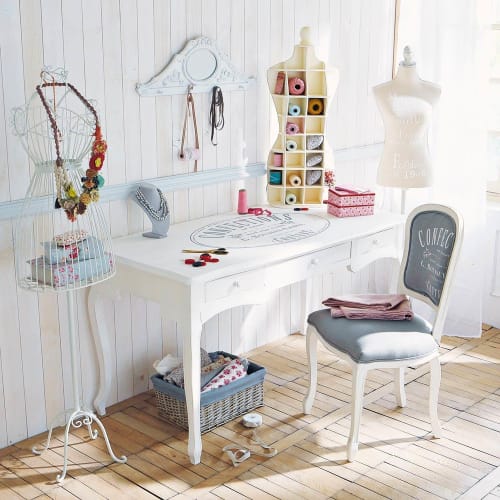Schreibtisch mit 3 Schubladen, weiß Confection | Maisons ...