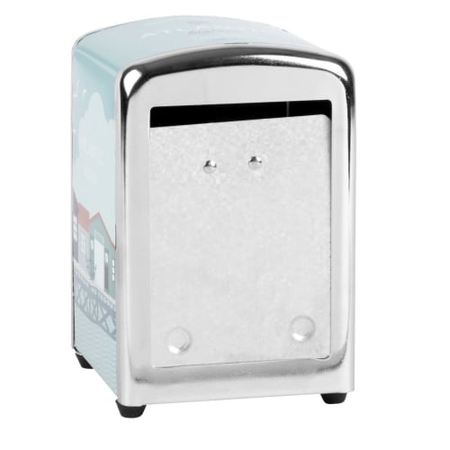 Serviettenspender aus Metall, bedruckt mit Strandmotiven | Maisons du Monde