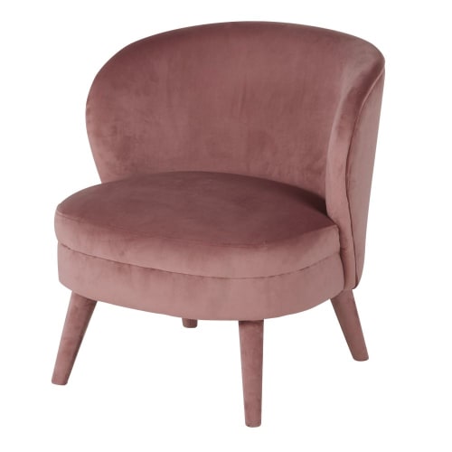 Sofas und sessel Sessel | Sessel mit Samtbezug, rosa - XF47989