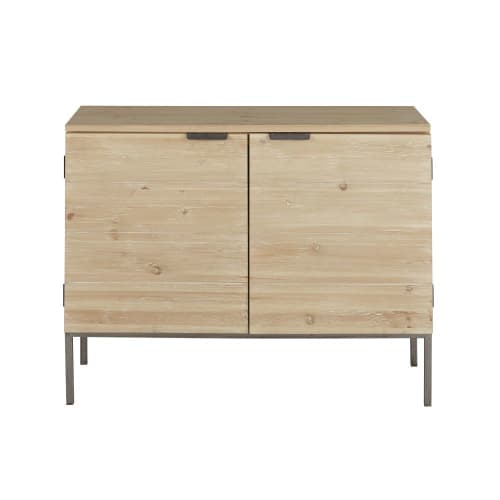 Furniture Sideboards | Sideboard with 2 doors and a bleached finish - ZG51444