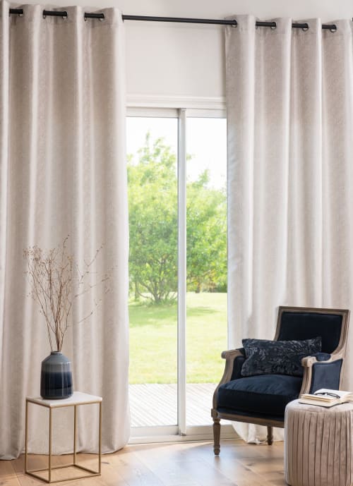 Soft furnishings and rugs Curtains & net curtains | Single Beige Eyelet Curtain 140x270 - HW88672
