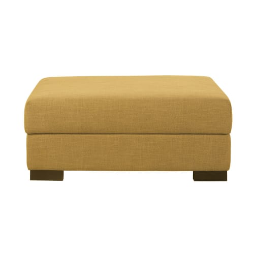 Sofas und sessel Modulsofa und Sofa Eckelemente | Sitzpouf modulierbar mit Stauraum, gelb - NY27994