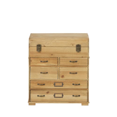 Small Pine 6 Drawer Storage Chest Martigues Maisons Du Monde