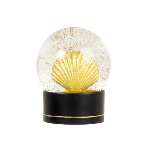 Decor Statuettes & figurines | Snow globe with decorative shell and gold glitter - LP11910