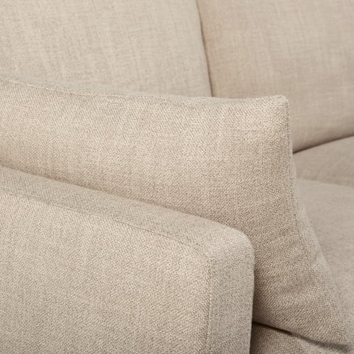 Sofá cama de 3 plazas beige, colchón de 14 cm Julian | Maisons du Monde