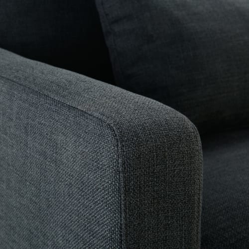 Sofá cama de 3 plazas gris antracita con colchón de 10 cm Julian | Maisons  du Monde