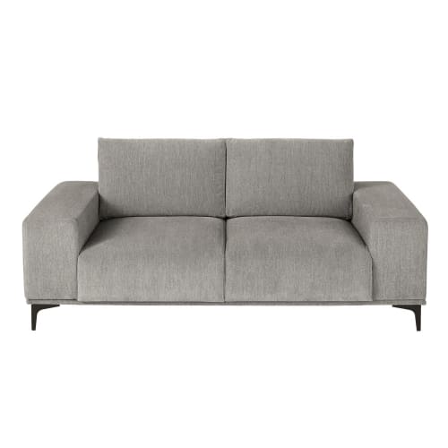 Sofá de 3 plazas gris jaspeado