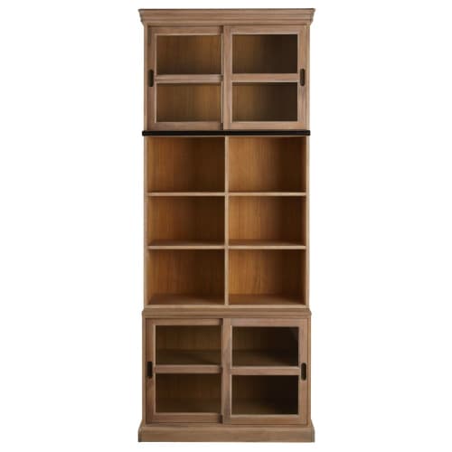 Solid acacia bookcase 101x251cm
