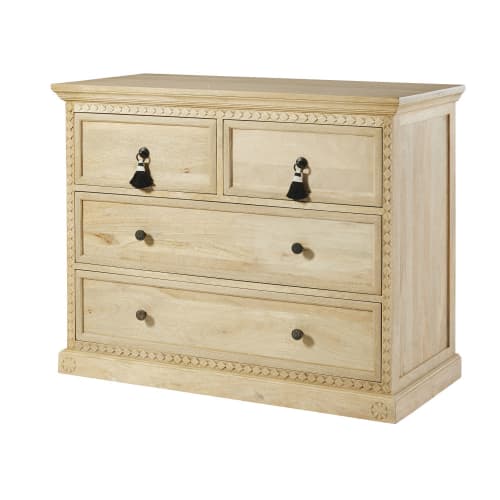 Solid Mango Wood 4Drawer Chest of Drawers Cherokees Maisons du Monde