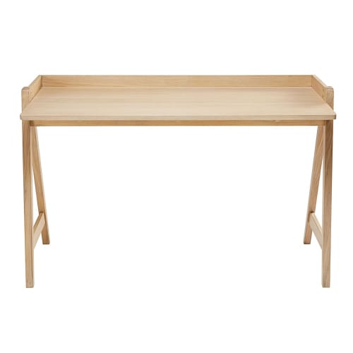 Solid Oak Desk Ghost Maisons Du Monde