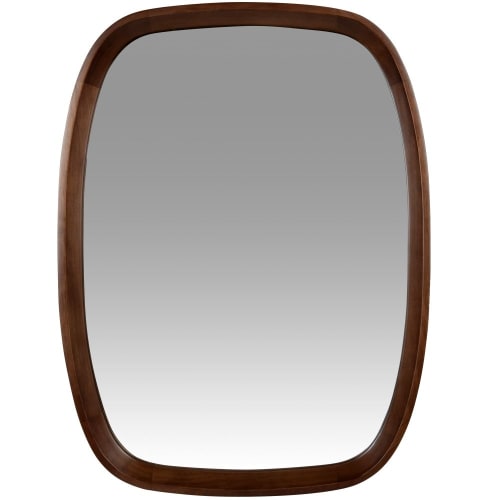 Specchio in legno di pino marrone 46x60 cm