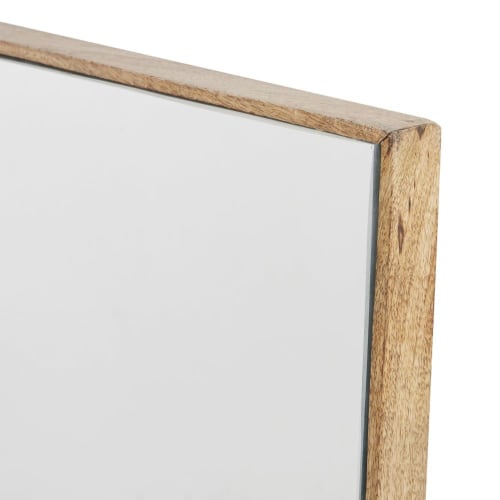 Dekoration Wandspiegel und Barock Spiegel | Spiegel aus braunem Mangoholz, 60x101cm - LU36751