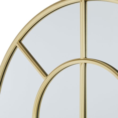 Dekoration Wandspiegel und Barock Spiegel | Spiegel aus goldfarbenem Metall, 100x180cm - RT70204