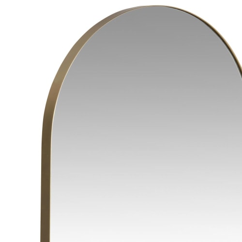 Dekoration Wandspiegel und Barock Spiegel | Spiegel aus goldfarbenem Metall, 40x120cm - AG52651