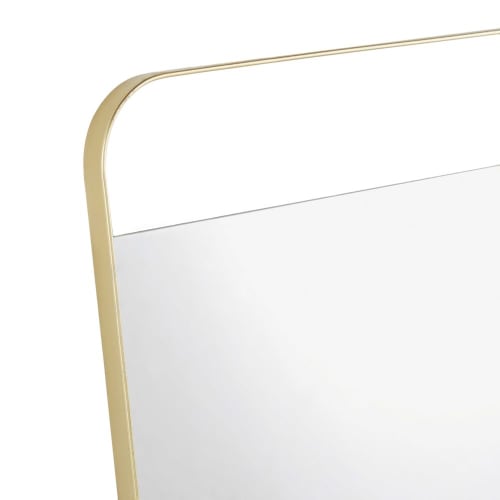 Dekoration Wandspiegel und Barock Spiegel | Spiegel aus goldfarbenem Metall, 61x131cm - LC88782