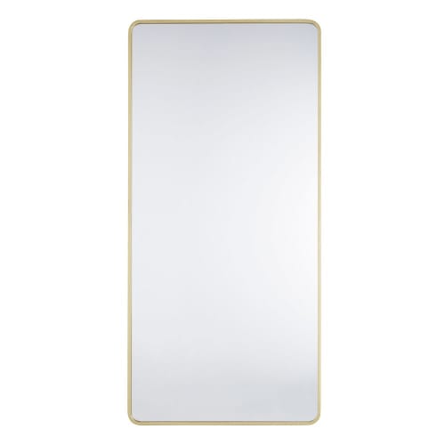 Dekoration Wandspiegel und Barock Spiegel | Spiegel aus goldfarbenem Metall, 81x171cm - VM96792