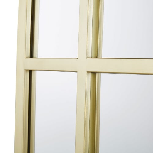 Dekoration Wandspiegel und Barock Spiegel | Spiegel aus goldfarbenem Metall, 90x190cm - MP61682