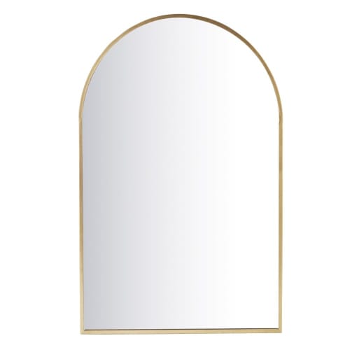 Dekoration Wandspiegel und Barock Spiegel | Spiegel aus Metall, goldfarben 77x120 - VB77555