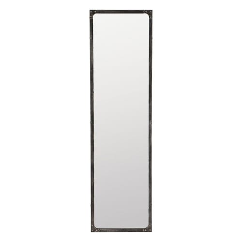 Dekoration Wandspiegel und Barock Spiegel | Spiegel aus Metall mit Rosteffekt, H165 - ZN82611