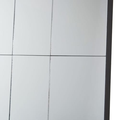 Dekoration Wandspiegel und Barock Spiegel | Spiegel aus schwarzem Metall, 110x170cm - KT96664