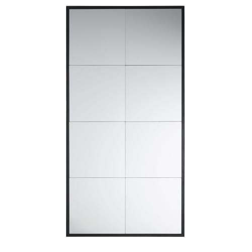Dekoration Wandspiegel und Barock Spiegel | Spiegel aus schwarzem Metall, 80x156cm - DU92433