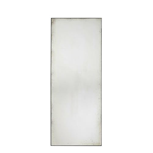 Dekoration Wandspiegel und Barock Spiegel | Spiegel aus schwarzem Metall in Used-Optik, 70x180cm - WG65003