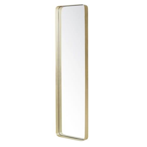 Dekoration Wandspiegel und Barock Spiegel | Spiegel mit goldenem Metallrahmen 41x151 - HC93540