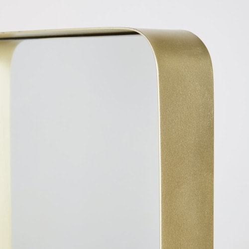 Dekoration Wandspiegel und Barock Spiegel | Spiegel mit goldenem Metallrahmen 41x151 - HC93540