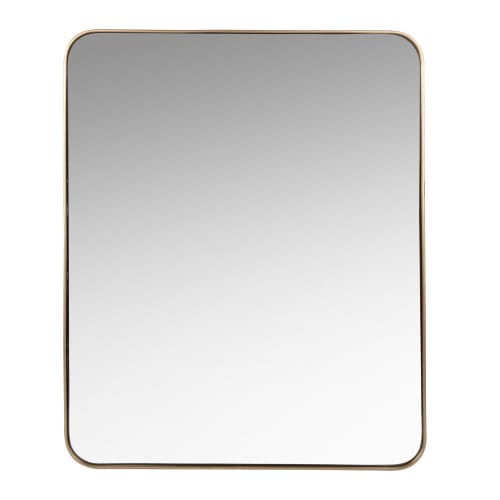 Dekoration Wandspiegel und Barock Spiegel | Spiegel mit goldfarbenem Metallrahmen 51x61 - SZ76586